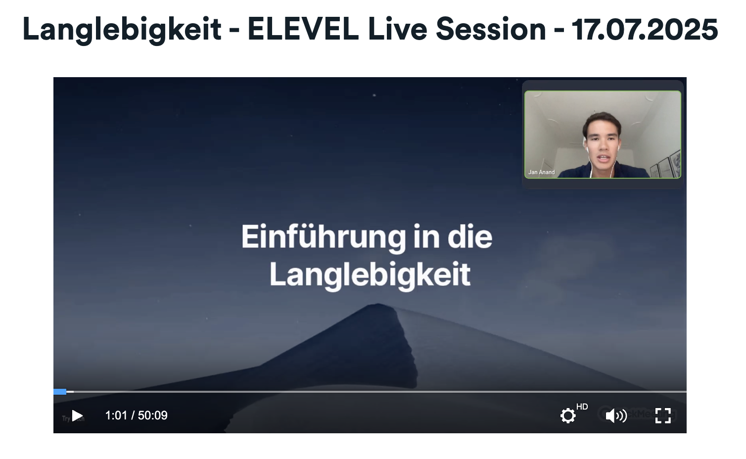 Vortrag elevel Jan Anand